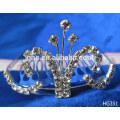 Big pageant tiara crown big pageant new design wholesale queen tiara silver plated crown tiara